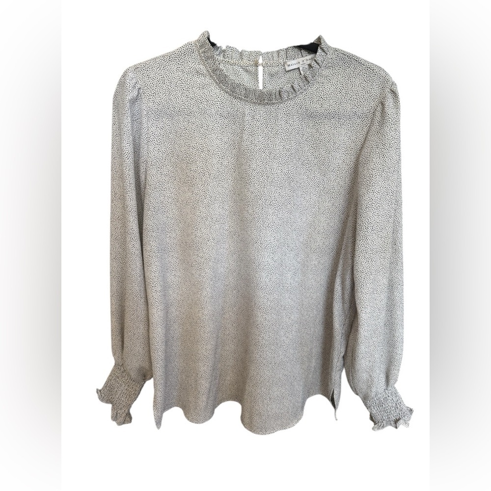 Women's Spotted Blouse - Picture 2 of 6